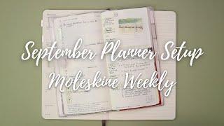 September 2022 Planner Setup | Moleskine Weekly | EDC