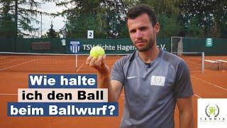 Wie halte ich den Ball beim Ballwurf | Aufschlag verbessern | Tennis Mastery