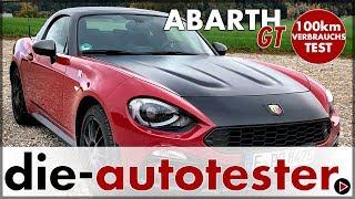 Abarth GT  - 100 km Verbrauchstest im 124 Spider mit Carbondach | Fahrbericht | Verbrauch | Deutsch