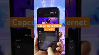 iPhone Capcut no internet issue Fix#iphone #shorts