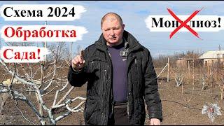 Схема ОБРАБОТКИ САДА! Защита ДЕРЕВЬЕВ от МОНИЛИОЗА! СЕЗОН 2024