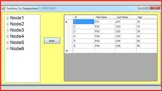 VB.Net - How To Transfer TreeView Nodes Data To DataGridView Rows Using VB.Net [ with source code ]