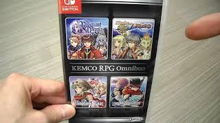 Unboxing Kemco RPG Omnibus Collection JRPG Import English Nintendo Switch