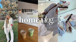 cozy home vlog️ (getting in the fall mood, trying new makeup & relaxing)