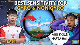 EAST SENSITIVITY MAKE YOU 100% PRO PLAYER  | 4MV EAST SENSITIVITY | PUBGM | BGMI |