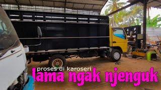 benerin ac truk sambil njenguk bsj02 di karoseri ️ proses variasi bsj02