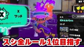 スシ全ルール1位を目指す男の物語【Splatoon3】