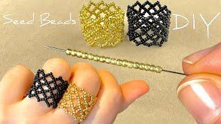 Easy Beaded Rings Tutorial: Beads Jewelry Making | Beading Tutorials for Beginners