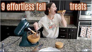 9 Fire Fall Recipes!  Fall Bake With Me Semi Homemade Style! Great Treats!