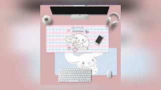 Cinnamoroll Mouse Pad anime Kawaii Large Mat Gaming Kuromi Mousepad Gamer Stitching Desk Mat XXL