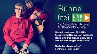 Bühne frei - live dabei: Steve.K & Bea aus der Bergedorfer Mühle