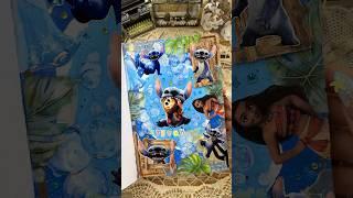 ASMR journal Lilo & Stitch️🩵|#asmr #scrapbooking #journal #journaling #diy #stitch #disney