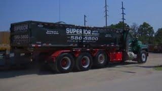 Superior Waste Services Mack RD BME Roll off Truck with Roll off Bin!