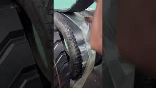 The process of changing used tires into new ones #shorts