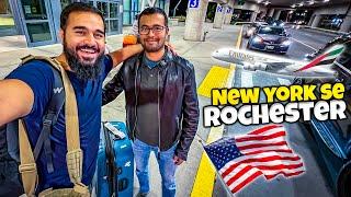 New york se rochester ki flight ️ Airport per scene hogaya ‍️