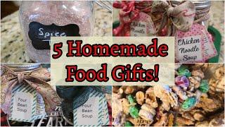 5 Homemade Food Gifts | Easy DIY Gift Ideas | Budget Friendly & Easy!