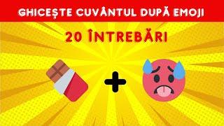 Ghicește Cuvântul după Emoji | Emoji Quiz | 20 de întrebări