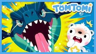 NEW Mosasaurus Song | Giant Sea Lizard | Dinosaur Song | Kids Song | TOMTOMI