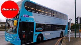 Buses at Rise Park Bus Terminus in Nottingham | March 2020