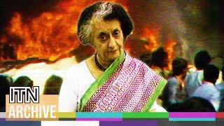 Indira Gandhi Assassination - Dramatic News Footage Capture India's Year of Unrest (1984)