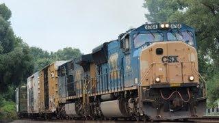 HD: Nice Sunday of railfanning on the CSX River Line! 8-18-13.