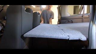 Honda Element Sleeping Platform, simple bed design sleeps 2 great for camping.