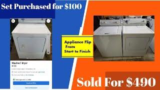 Full Process of Turning $100 into $350 Profit. Appliance Flipping