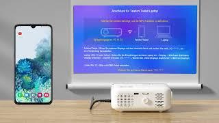 V3 – Wie verbinde ich mich mit einem Smartphone/Tablet? - VOPLLS-Projektor