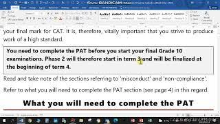 2022 Gr 10 CAT PAT Introduction