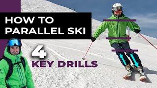 Parallel Skiing 101 - 4 Drills for Parallel Turns