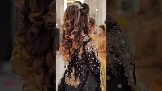 Amazing Bridal Hairstyles | Hairstyle with Open Hair Ideas | Indian Brides #shorts#bridal #hairstyle