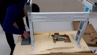 JACK JK-798 Instalation and assembly overlock sewing machine. Сборка и установка оверлока