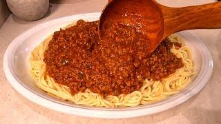 MY HOMEMADE SPAGHETTI MEAT SAUCE RECIPE | SO TASTY