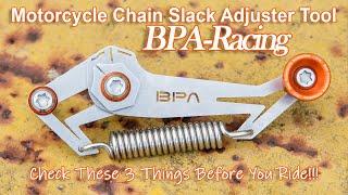 BPA Racing Chain Slack Adjuster - Always Check 3 Things Before a Ride