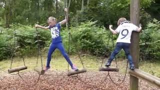 Aimee and Jack Tackle the Assault Course