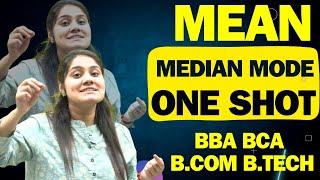 Mean Mode Median One Shot|Statistics|Business Statistics|BBA|BCA|B.COM|B.TECH|DreamMaths