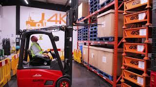 Counterbalance Forklift Training Video | How to De-stack at High Level | 4KS Forklift Training