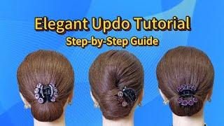 Simple and easy updo hairstyle l easy party hairstyles Il hairstyle for girls