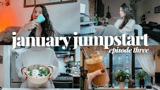 a chatty work from home day with me: an realistic wellness girly (january jumpstart ep. 3)