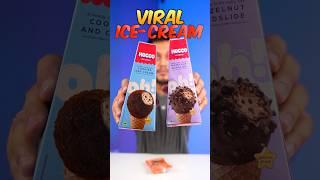 I Tried Most Viral Hocco Cone Ice Cream #shorts #viral