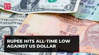 Rupee hits all-time low against US Dollar, falls 26 paise to 83.08