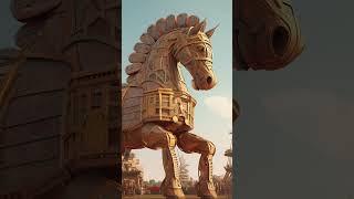 The Fall of Troy | From Glory to Ruin  - Roman History Brought Alive #shorts