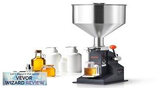 VEVOR Manual Paste Liquid Filling Machine 5-100ml Bottle Filler Adjustable Bottle Filling Review