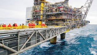 Life Inside Gigantic Billion $ Oil Rigs Operating 24/7 at Sea