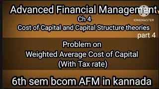 6th sem bcom AFM CH1 Cost of Capital and Capital Structure theorie Weighted Average Cost of Capital