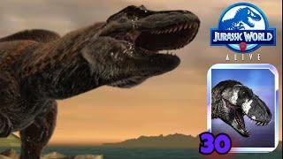 YUTYRANNUS Level 30: Deadly on Nublar Shores! (Jurassic World Alive PVP)