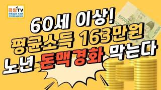 60세 이상! 평균 근로 소득 163만원, 결코 작은 돈 아니다(제 2의 일자리 소득 효과)