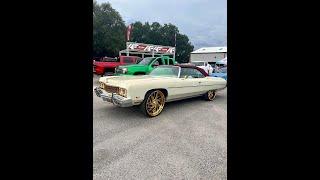 73 caprice on gold savini wheels #pressure #pressureseason