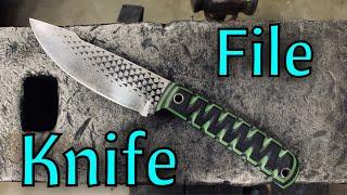 Forging a Knife from a file | Knife making