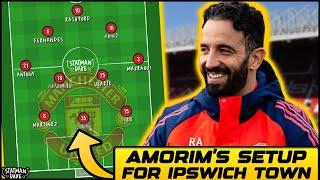 How Ruben Amorim Will Lineup | Manchester United vs Ipswich Town